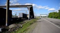 Тепловоз 2ТЭ10М-3541 с контейнерным поездом. Звук 10Д100.