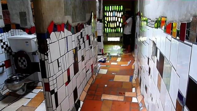 HUNDERTWASSER's UNIQUE ART  TOILETS