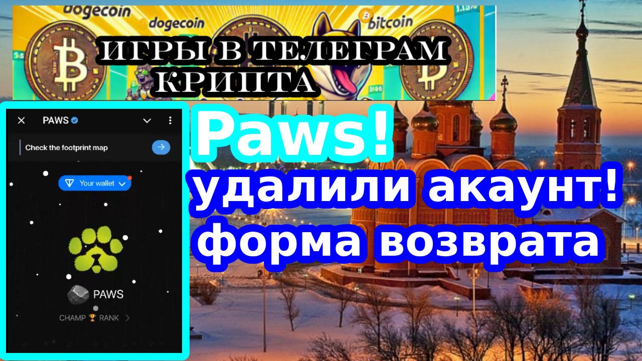 Paws!удалили акаунт!форма возврата