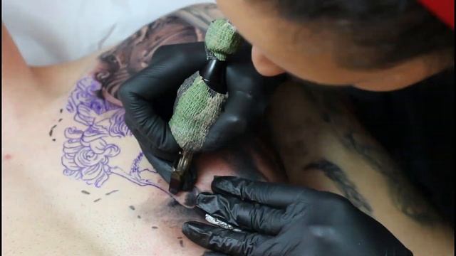 Amazing Black & Grey Tattoo Time-Lapse  Perseus statue / statuia lui Perseu realizat de Andreea Bar