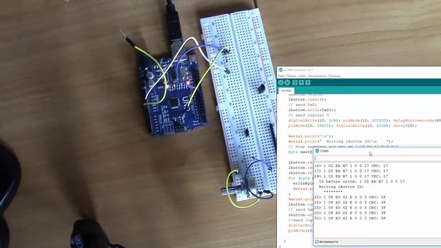 Запись домофонного ключа (таблетки) RW1990 с помощью ARDUINO