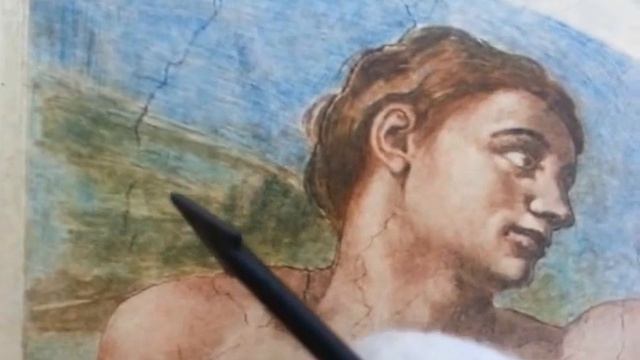 Michelangelo - The Creation Of Adam Man With Hidden Dates & Signatures. Part 20 of 60