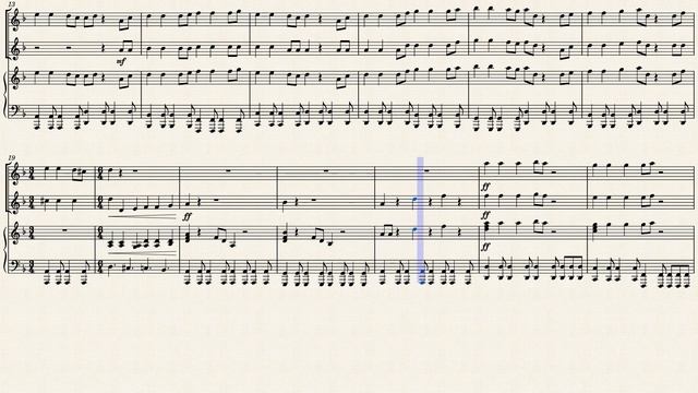 He's a Pirate - SLOW Piano Accompaniment for Violin Duet, with Sheet Music
