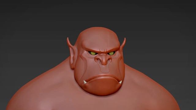 3D Hellboy bust & Polypaint - ZBrush timelapse