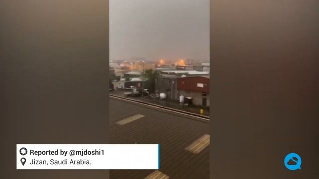 Spectacular double waterspout in Jazan, Saudi Arabia