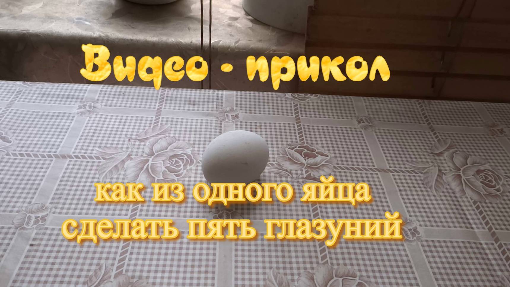 Видео прикол 5 яичниц из одного яйца Николай Богомолов Рутуб