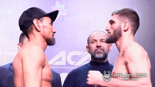 АРМАН ОСПАНОВ vs РАСУЛ МИРЗАЕВ\\ARLAN MMA\\ACA 105\\ДУЭЛЬ ВЗГЛЯДОВ