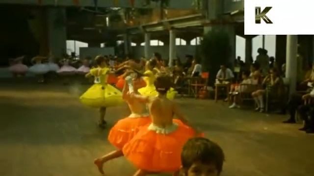 UK 1960s Young Girls Ballroom Dance Together