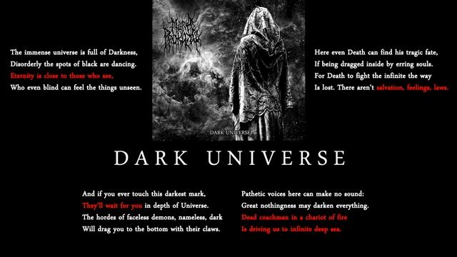 5.Dark Universe. MORA PROKAZA - "DARK UNIVERSE" 2016. Black metal band from Belarus.