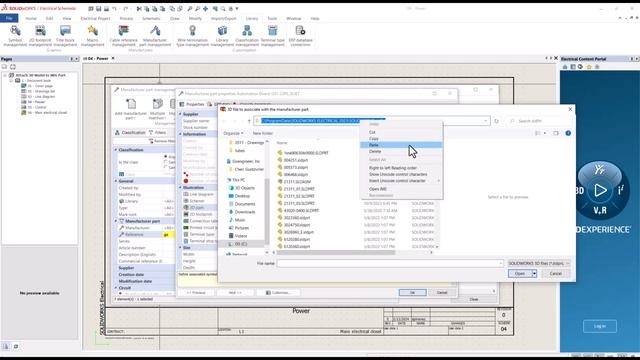 SOLIDWORKS Electrical 3D Tutorial - Attach 3D Model to Manufacturer Part