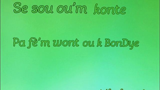 Se sou ou'm konte -chant catholique haïtien