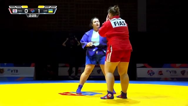 CHOLOMBITKO Albina (FIAS 1) vs KOMOVYCH Anastasiia (UKR). World #SAMBO Cup 2024 in Yerevan, Armenia