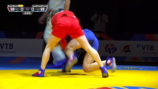 ALEKHINA Alena (FIAS 1) vs TSYBERT Ekaterina (FIAS 1). World #SAMBO Cup 2024 in Yerevan, Armenia