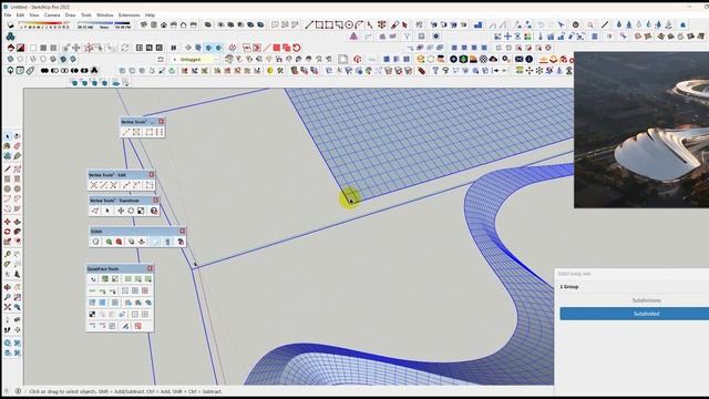 Zaha Hadid - Xi'an cultural centre | BUỔI 01: TT VĂN HÓA & NGHỆ THUẬT XI'AN | SKETCHUP POLY EXTREME