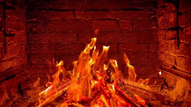 Камин, звуки огня, звуки перед сном/Fireplace, fire sounds, sounds for going to bed