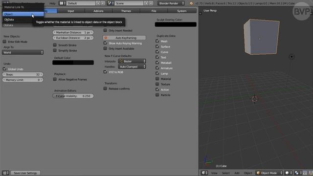 Blender Absolute Beginners: Essential Preferences