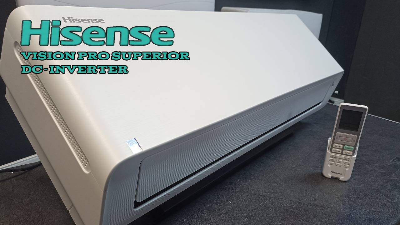 Новинка от Hisense (Хайсенс) VISION PRO SUPERIOR DC Inverter AS-10UW4RXVQH00A , AS-13UW4RXVQH01