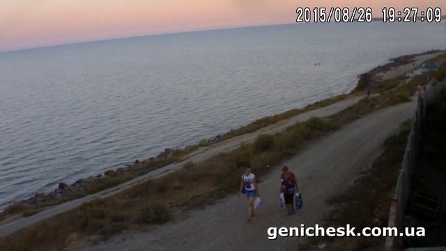 Вечер 26 августа 2015 на море в Геническе