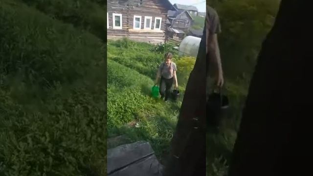 Бытовые навыки аутиста. Чему научили дочку. Носит воду и дрова в баню