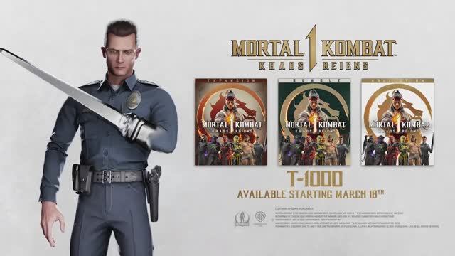 В сети появился геймплейный тизер нового бойца Mortal Kombat 1 — T-1000.👍