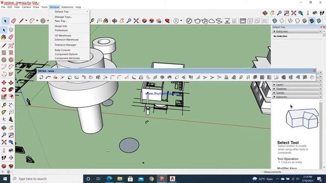 SketchUp Tutorial -follow and offset commands -1001 tool  how to works Explained (Part -2 )