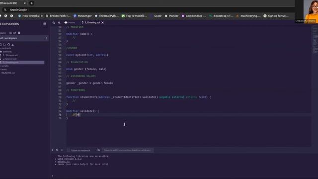 Learn Solidity Syntax By Deborah