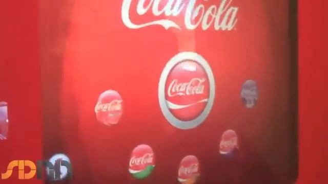 Futuristic Coca Cola dispenser