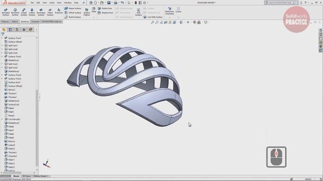 Solidworks Advanced Tutorial   Modeling Road Bike Helmets part 2/2