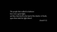 Handel: "For behold..."/"The people that walked in darkness..." (from Messiah)