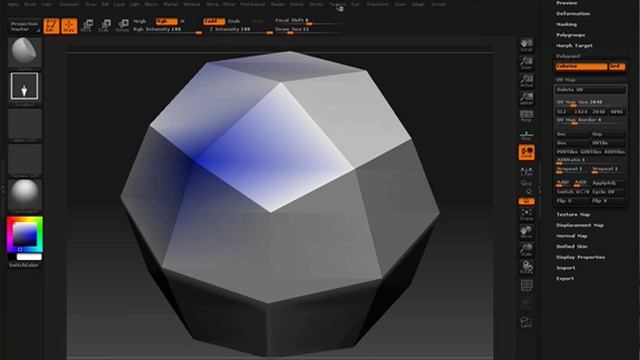 0204 Zbrush (polypaint to texture)