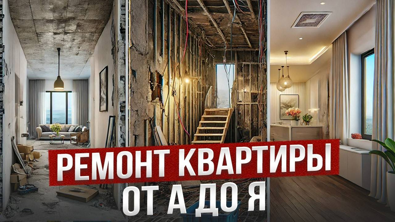 Все этапы ремонта в квартире от А до Я