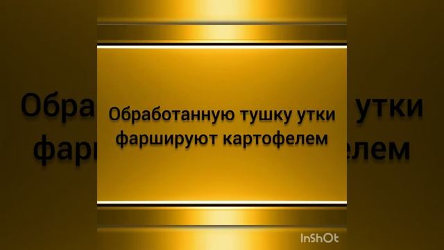Утка фаршированная