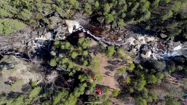 Водопад Зеренда! Ульгулинский каньон! Waterfall. Природа Казахстана! Смотерть в 4К разрешении!