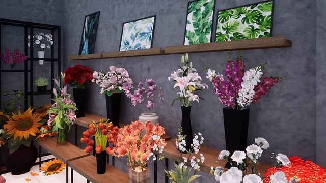 ★ Twinmotion 2022_2.2 ☆ 꽃사시요 꽃! 🎉✨ (Flower Shop)