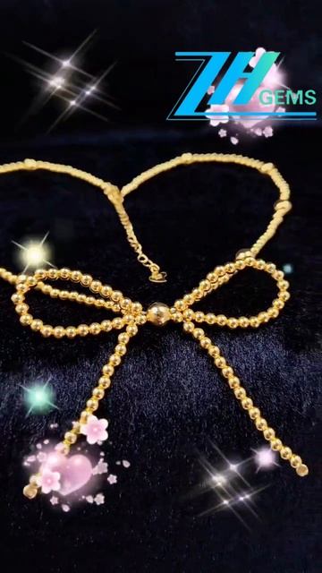 GN-20250226-03 The gold - toned S925 silver is paired with silver beads