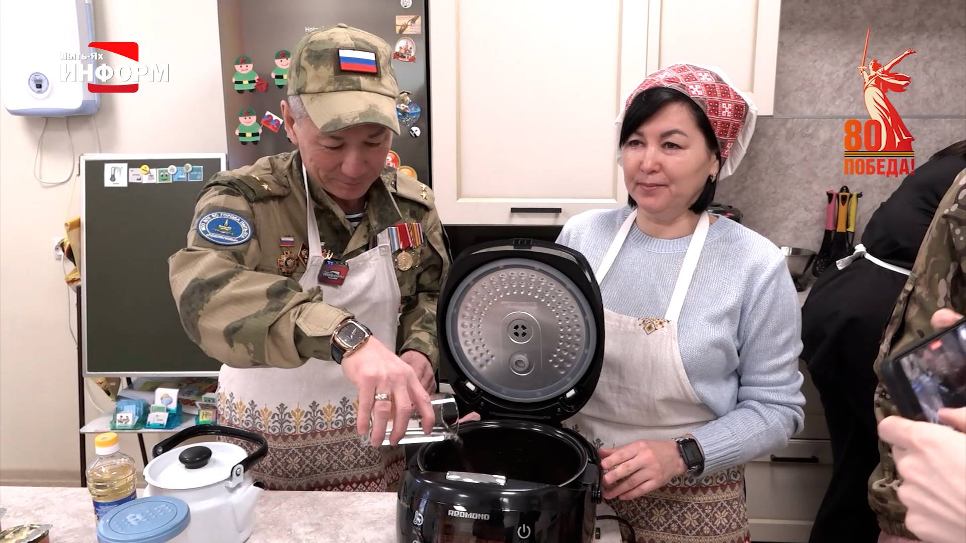 Приготовили солдатскую кашу вместе с детьми