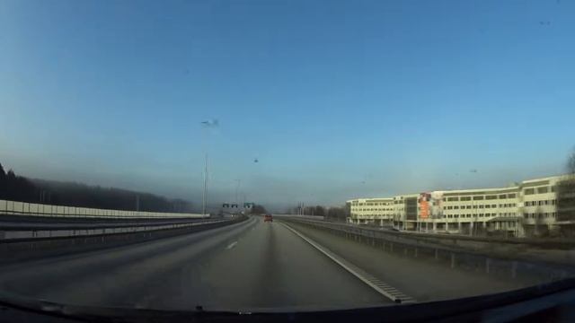Из Дандерюда в Якобсбери (Пригороды Стокгольма). Туман и радуга.