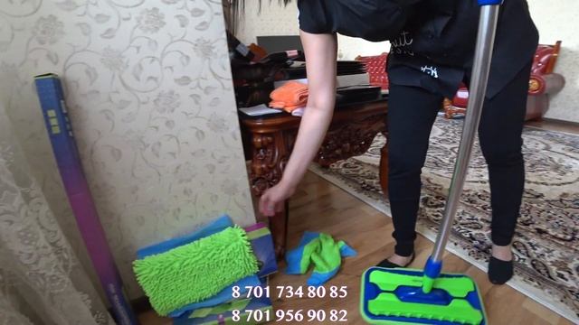 AQUAmatic MOP    "GreenWay". Универсальная Швабра с двумя насадками..