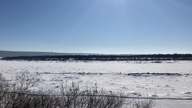 Зима. Река Томь.