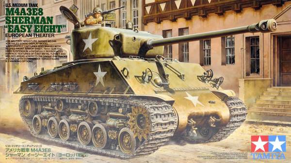 Распаковка Tamiya 1/35 35346 U.S. Medium Tank M4A3E8 Sherman Easy Eight - European Theater