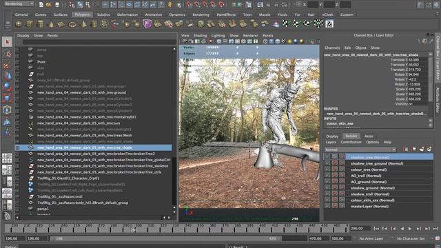 Tweaking Lifting Tree Scene - Part 2 - Render Layers