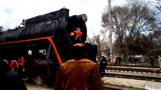 Паровоз Победы в пгт. Советском