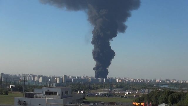 Пожар в Марьино 12.08.2015