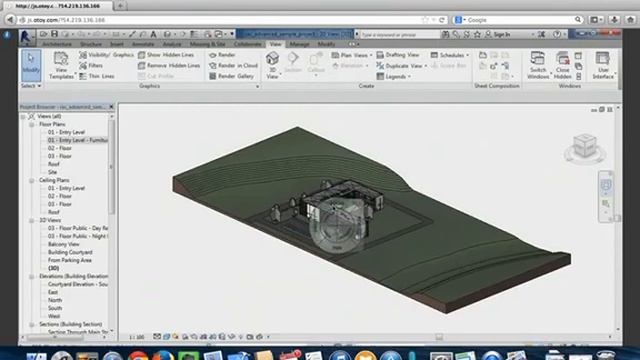 Autodesk Revit Architecture Running in FireFox on a Mac