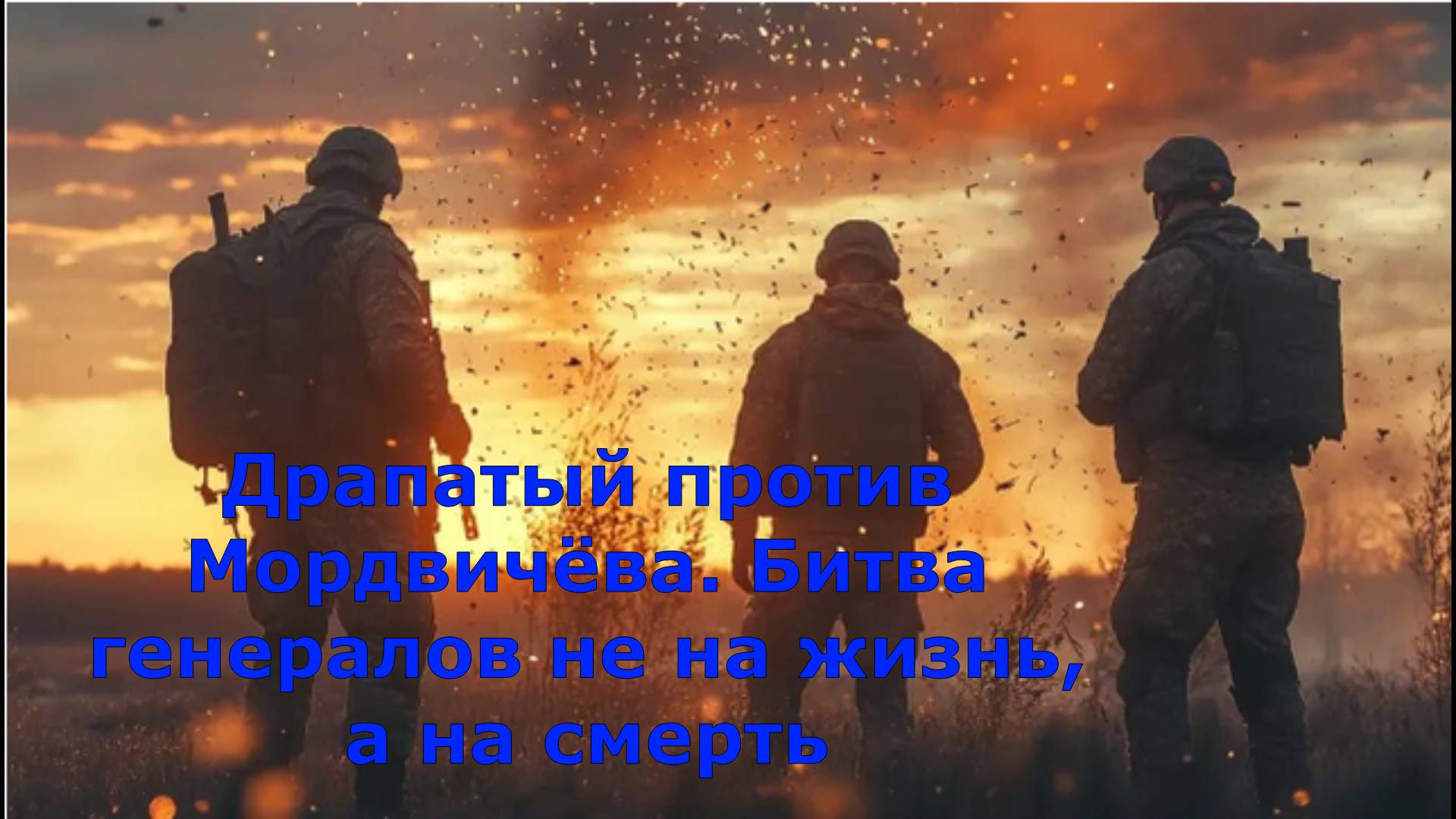 Драпатый против Мордвичёва. Битва генералов не на жизнь, а на смерть