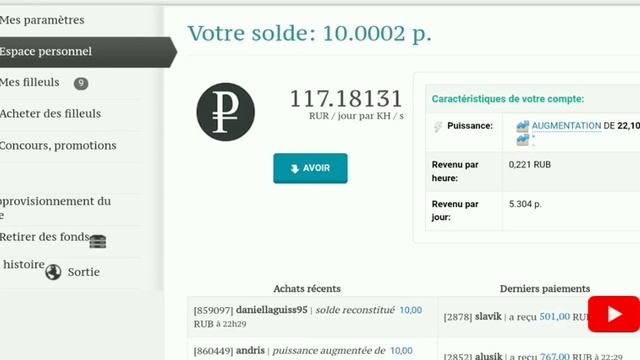 [Kapitalof] Site D'investissement En Rub