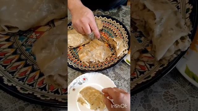 Дегустируем ханум "Хозяйка стола" рулет на пару. Узбекский ханум.