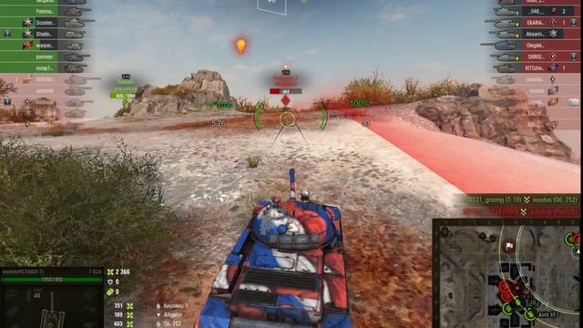 шикарный бой на советском танка т 62 ))))