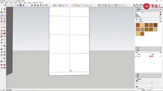 【室內設計教學】SketchUp 2019+ Vray Next：造型櫃製作｜9比1線上教學
