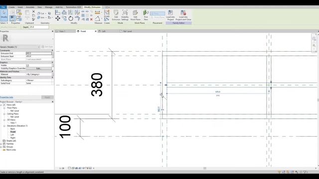 Modelling a TV Unit Design #1 in Revit Family | Revit Tutorial | Tips and Tricks | Furniture